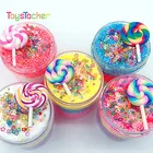 High Quality Foam Beads Clay Charms 120ML Educational Lollipop Cotton 3d Snow Slime