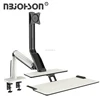 Ergonomic Bracket Adjustable Motorized Computer Monitor Desk Mount Stand Folding Lcd Monitor Stand With Desk Tray Modern
