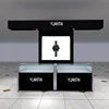 Hot sale modern mall jewelry kiosk glass tower display case design shop counter
