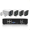 Full HD 1080P 4 Channel CCTV System 4pcs 2MP Metal Outdoor IP Camera 4CH 1080P POE 15V NVR CCTV Kit HDMI P2P Email Alarm