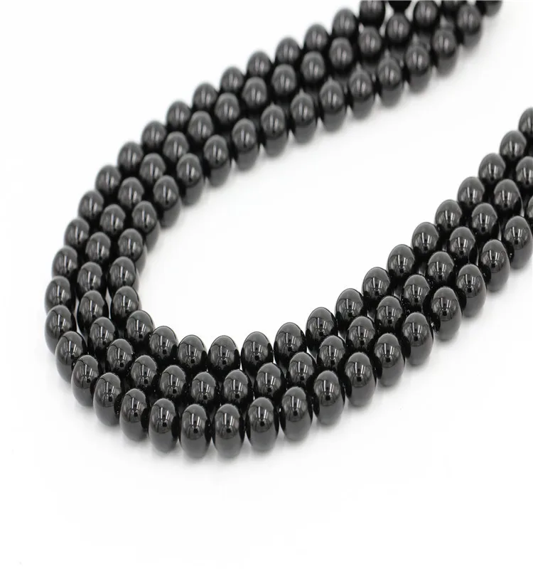 Natural Stone Beads Black Tourmaline Round Smooth Bead String For DIY Jewelry Making
Natural Stone Beads Black Tourmaline Round Smooth Bead String For DIY Jewelry Making