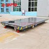 Towed cable powered large table electric transfer platform car on rails