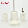 Marble hot selling ceramic bathroom set accessories bath set