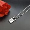 Hot Sale Women's NK Chain Woman Wholesale Stainless Steel Necklace Lock Type Pendant