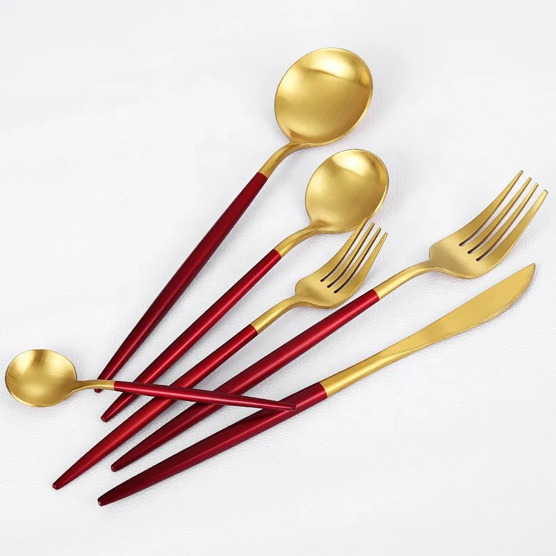 Eco Friendly Portable Reusable Stainless Steel Wedding Cutlery for Buffet Spoon Fork Knife Teaspoon Set
Eco Friendly Portable Reusable Stainless Steel Wedding Cutlery for Buffet Spoon Fork Knife Teaspoon Set
