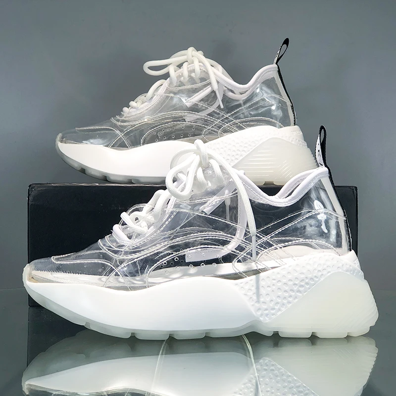clear sneakers