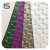 Royal PVC embossed pearl powder faux brush backing leather for decorative upholstery leather