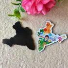 custom Souvenir cities flat personalized design with different shape paper fridge magnets