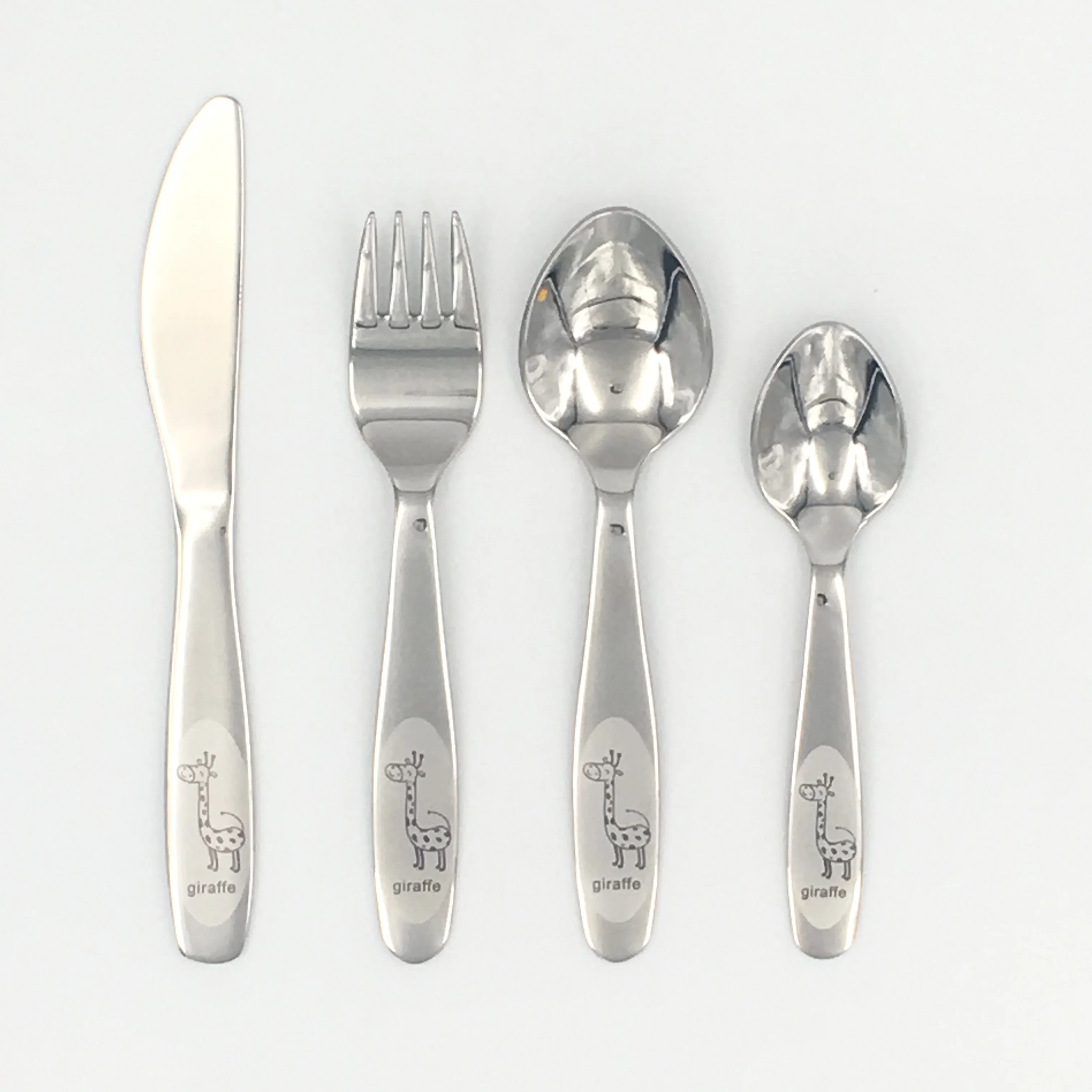 Food Grade Stainless Steel Children Cutlery with Cartoon Pattern Gift Box, Silver
Food Grade Stainless Steel Children Cutlery with Cartoon Pattern Gift Box, Silver
