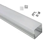 Surface mounted heatsink silver semi round square aluminium extrusion profile led channel