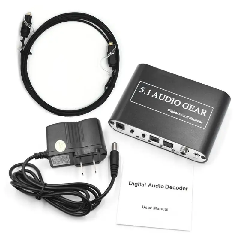 

Free Ship Digital Audio Decoder 5.1 Audio Gear DTS/AC-3/6CH Digital Audio Converter for PS2 PS3 HD Player /Blu ray DVD/XBOX360