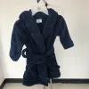 wholesale kid's hooded fleece robe children solid color flannel fleece coral fleece good quality Oeko-tex 100 certificate