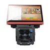 14 inch capacitive dual touch screen restaurant pos system with multi language free software
