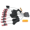 8pcs 16.5mm flat sensors front + rear car reverse parking sensor with LCD