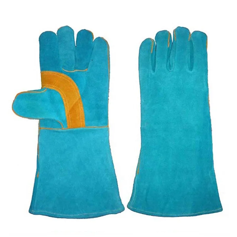 14 or 16 inch cowhide leather protective safety hand welding gloves