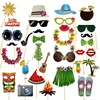 YWLL 32pcs Hawaiian Luau Beach Tropical Summer Birthday Office Partie Luau Party Decorations for Funny Parties