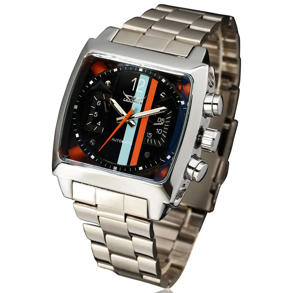 Wholesale JARGAR Winner Band 569 Multi-function Full Automatic Mechanical Watch Steel Band Square Design Men's Wristwatch
Wholesale JARGAR Winner Band 569 Multi-function Full Automatic Mechanical Watch Steel Band Square Design Men's Wristwatch