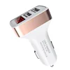 Car Charger Digital Display Dual Port USB Adapter 2.1A Car Charger Double USB for iPhone Xiaomi Phone Charging For Samsung