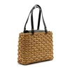 Natural Straw Suitcase Women Handbag Crossbody Straw Bags