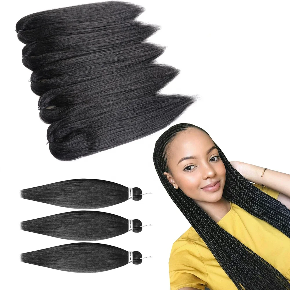 Answer Hair 26 inch 90 gram Factory Price synthetic Extensions wholesale braids pre stretched braiding hair 
Answer Hair 26 inch 90 gram Factory Price synthetic Extensions wholesale braids pre stretched braiding hair