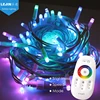 christmas smart RGB fairy led touch controller rubber string light color changing for holiday decoration
