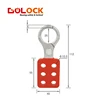 Coated Steel 1 Inch Safety 25mm Lock Shackle Industrial Security Steel Lockout Aluminium Shackle PA Handle Hasp