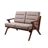 Modern Set Sectional Wooden Design Living Room Furniture Bedroom Chair Hotel Floor Frame Two Seat Sofa
