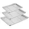 Hot selling Bakery Tools Stainless Steel Pizza Biscuit Bread Baking Tray with Sheet pan