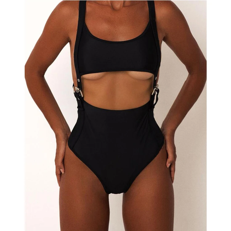 Free Shipping Solid Color Sexy Hollow One Piece Swimwear Women High Waist Swimsuit With Rivet
Free Shipping Solid Color Sexy Hollow One Piece Swimwear Women High Waist Swimsuit With Rivet