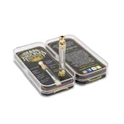 Box packaging 510 tank refillable cbd vape cartridge packaging brass knuckless cartridge