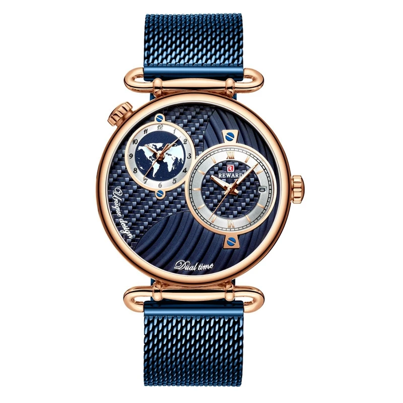 2019 Dual Dial Quartz Wristwatch Top Luxury REWARD Mesh Belt Men Watch High Quality Casual Watches Waterproof Watch For Male
2019 Dual Dial Quartz Wristwatch Top Luxury REWARD Mesh Belt Men Watch High Quality Casual Watches Waterproof Watch For Male