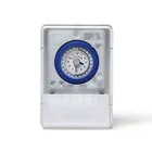 24 Hour programmable appliance ac timer switch, analog light panel mounted time switch box