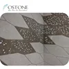 Decorative Wall Covering Panels Hollow Out Grey Marble 3D Carved Art Tiles