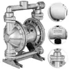 3/8'',1/2'',1'',1.5'',2'',2.5'',3'',4'' stainless steel pneumatic double diaphragm pump