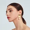 Irregular Freshwater Baroque Pearl Shell Drop Earring Gold Fashion Jewelry Pendant Dangle Earrings 2019 For Women ins