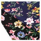 Hot sale cheap soft hand feel purple floral shirt istanbul vintage woven print fabric