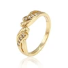 12988-xuping high quality new design ladies gold finger ring