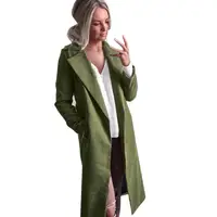 2019 Europe and America autumn winter women wool coat long sleeve lapel pocket coat
2019 Europe and America autumn winter women wool coat long sleeve lapel pocket coat