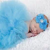 Newborn Baby Clothing Girls Skirt Baby Tulle SKirt And Headband Set Photography Props Tutu Skirt Infant