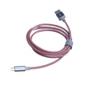 Premium Aluminum Alloy Shell 2.4A USB Data Cable Fish Net Braided Android Micro USB Cable Durable Tpye C Fast Charging Cable