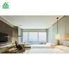 Melamine Hotel Bedroom Furniture Sets Functional Table / Bed With Storage Fashion Design