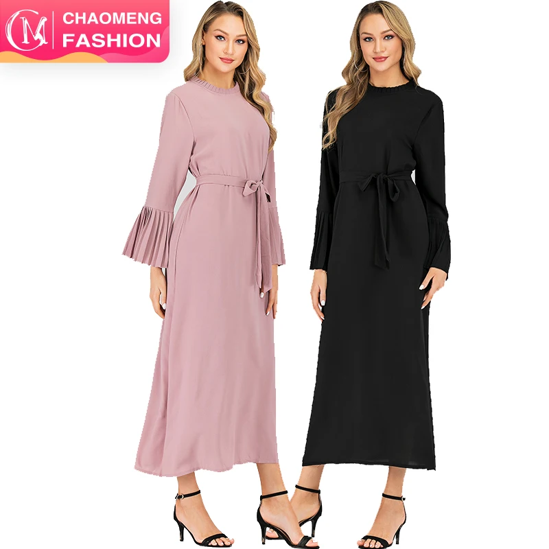 6114# 2019 Chao meng new modal Muslim abaya Kaftan maxi dresses women summer, Pink/black
6114# 2019 Chao meng new modal Muslim abaya Kaftan maxi dresses women summer, Pink/black