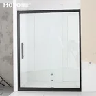 Simple Design Women Integral Tempered Glass Aluminum Ready Made Walk In Shower Room