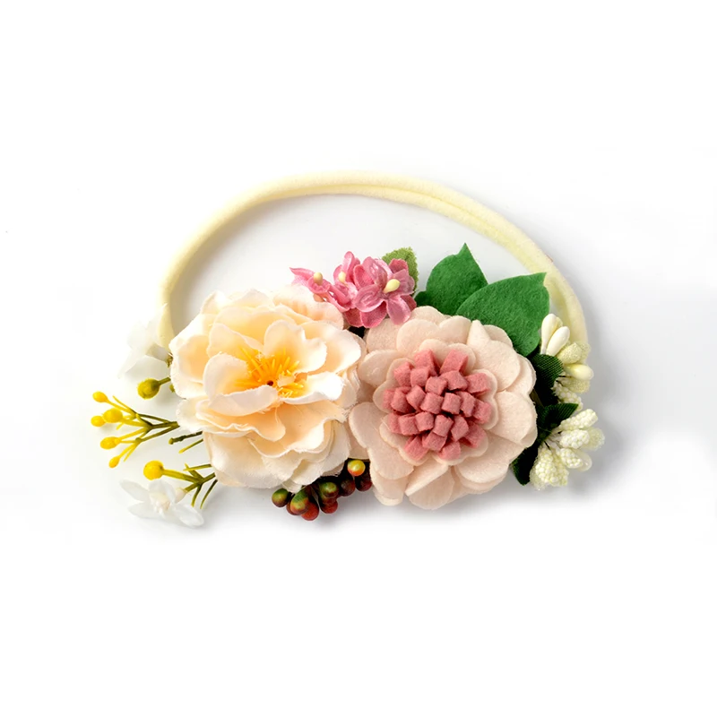 Ivory Nylon Flower Headband Felt Crown Flower Headband Infant Hair Accessory, Picture
Ivory Nylon Flower Headband Felt Crown Flower Headband Infant Hair Accessory, Picture