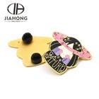 Custom metal shield trendy women badge for caps