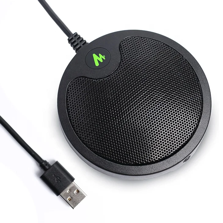 Professional usb boundary low noise mic recording conference desktop microphone, Black
Professional usb boundary low noise mic recording conference desktop microphone, Black