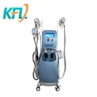 3 years warranty soft silica handle cup cryo + rf + cavitation technology cryo fat freezing slimming machine