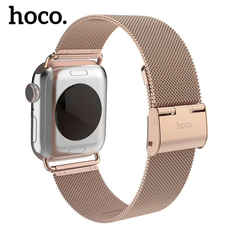 Luxury For Apple Watch 38mm 40mm 42mm 44mm HOCO Stainless Steel Mesh Band with Adapter, Black;gold;rose gold
Luxury For Apple Watch 38mm 40mm 42mm 44mm HOCO Stainless Steel Mesh Band with Adapter, Black;gold;rose gold