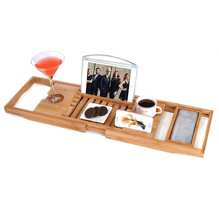 Wholesale Bamboo bathtub frame retractable bathroom rack wine mobile phone holder bath tub rack
Wholesale Bamboo bathtub frame retractable bathroom rack wine mobile phone holder bath tub rack