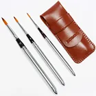 Golden maple Professional Art Set Synthetic And Sable Hair Round Tip Travel Paint Brushes For Watercolor Painting
